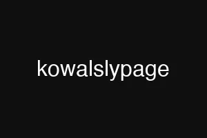 kowalslypage