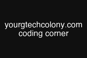 yourgtechcolony.com coding corner